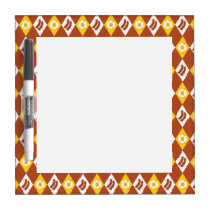 Bacon and Eggs Argyle Pattern dry erase boards
