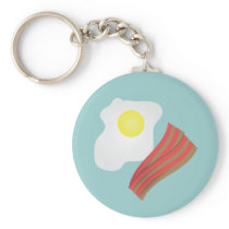Bacon and Eggs Breakfast Keychain