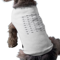 bacon and eggs pet tee shirt