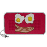 Bacon and Eggs Doodle Laptop Speaker