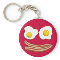 Bacon and Eggs Keychain