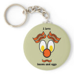 bacon and eggs key chains