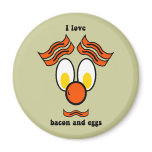 bacon and eggs refrigerator magnets