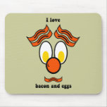 bacon and eggs mousepad