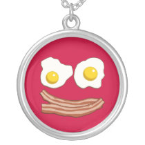Bacon and Eggs Necklace