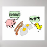 Bacon And Eggs Nightmare Posters