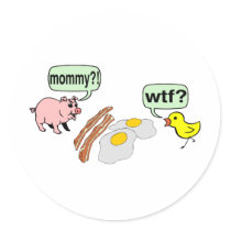 Bacon And Eggs Nightmare Stickers