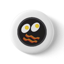 bacon and eggs smiley face buttons