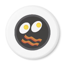 bacon and eggs smiley face magnets by littlethings bacon and eggs smiley face magnets