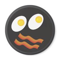bacon and eggs smiley face magnets by littlethings bacon and eggs smiley face magnets