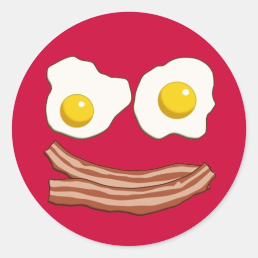 Bacon and Eggs Sticker Zazzle