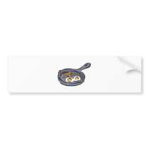 bacon and fried eggs bumper stickers by doonidesigns bacon and fried eggs bumper stickers