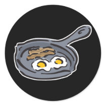 bacon and fried eggs stickers by doonidesigns bacon and fried eggs stickers