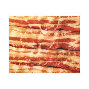 bacon as art wrapped canvas painting stretched canvas print