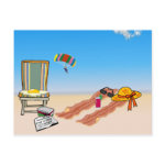 Bacon At The Beach Postcard