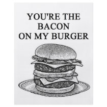 bacon cheesenurger lover flyer design