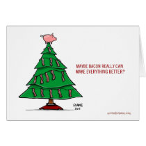 Bacon Christmas cards