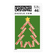 Bacon Christmas Tree postage