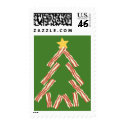 Bacon Christmas Tree postage