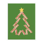 Bacon Christmas Tree Post Card