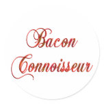 Bacon Connoisseur Stickers