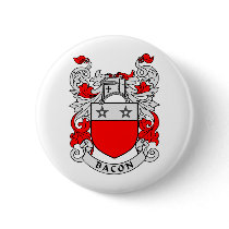 Bacon Family Crest buttons