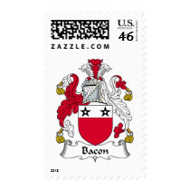 Bacon Family Crest postage by coatsofarms Bacon Family Crest postage