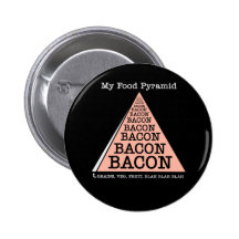 Bacon Food Pyramid Buttons