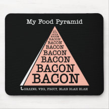 Bacon Food Pyramid Mousepad