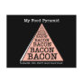 Bacon Food Pyramid Post Card
