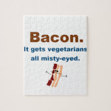 Bacon gets vegetarians misty-eyed jigsaw puzzle