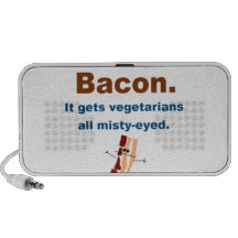 Bacon gets vegetarians misty-eyed notebook speakers