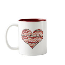 Bacon Hearted Coffee Mug
