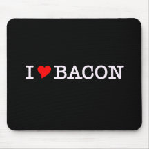 Bacon I Love Mouse Pads