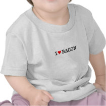 Bacon I Love Tee Shirts