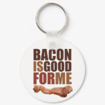 round_keychain - The design says it all, BACON IS GOOD FOR ME!: Sizes  Available colors: 0