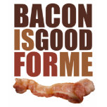 ladies_casual_tshirt - The design says it all, BACON IS GOOD FOR ME!: Sizes s,m,l,xl Available colors: black