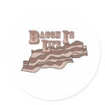 round_sticker - Bacon Is Life.  A simple statement that defines who we are.  To eat bacon is to live.: Sizes  Available colors: 0