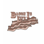 ladies_casual_tshirt - Bacon Is Life.  A simple statement that defines who we are.  To eat bacon is to live.: Sizes s,m,l,xl Available colors: black