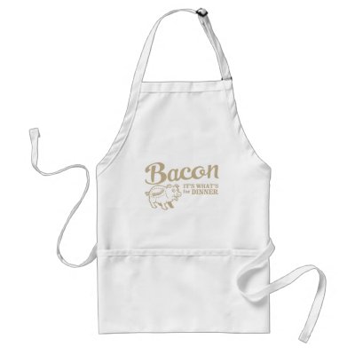 bacon - it's whats for dinner apron by strk3