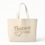 jumbotote - bacon - its whats for dinner: Sizes  Available colors: natural
