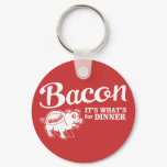 round_keychain - bacon - it's whats for dinner: Sizes  Available colors: 0