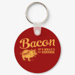 round_keychain - bacon - it's whats for dinner: Sizes  Available colors: 0