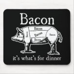 standard_mousepad - The USDA defines bacon as "the cured belly of a swine carcass"; other cuts and characteristics must be separately qualified (e.g., "smoked pork loin bacon").[1] "USDA Certified" bacon means that it has been treated for trichinella.: Sizes  Available colors: 0