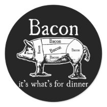 Bacon: It's what's for dinner. stickers by strk3 Bacon: It's what's for dinner. stickers