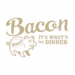ladies_fitted_babydoll - bacon - its whats for dinner: Sizes s,m,l,xl Available colors: white
