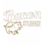 ladies_casual_tshirt - bacon - its whats for dinner: Sizes s,m,l,xl Available colors: black