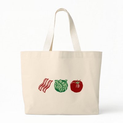 Bacon Lettuce & Tomato - The BLT! Canvas Bags by pounddesigns