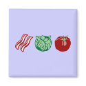 Bacon Lettuce & Tomato - The BLT! magnets by pounddesigns Bacon Lettuce & Tomato - The BLT! magnets