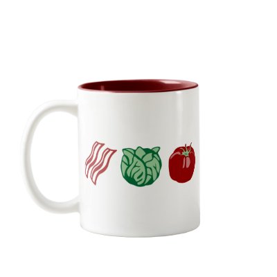 Bacon Lettuce & Tomato - The BLT! Mug by pounddesigns